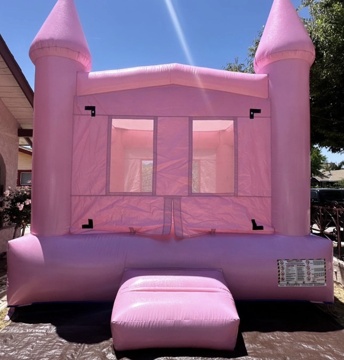 Glittery Pink Bounce House