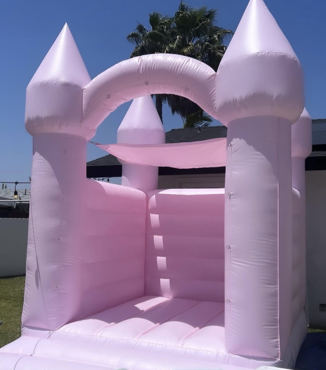 Pink Luxury Open Bounce House