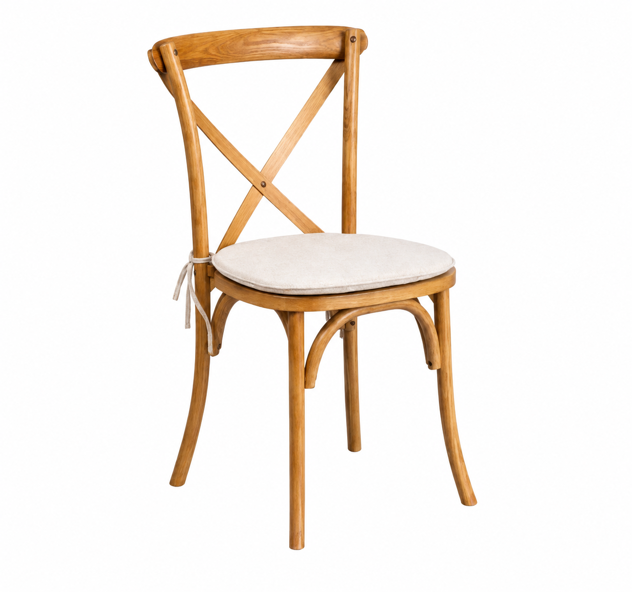 Crossback Wooden Chairs — Natural Oak