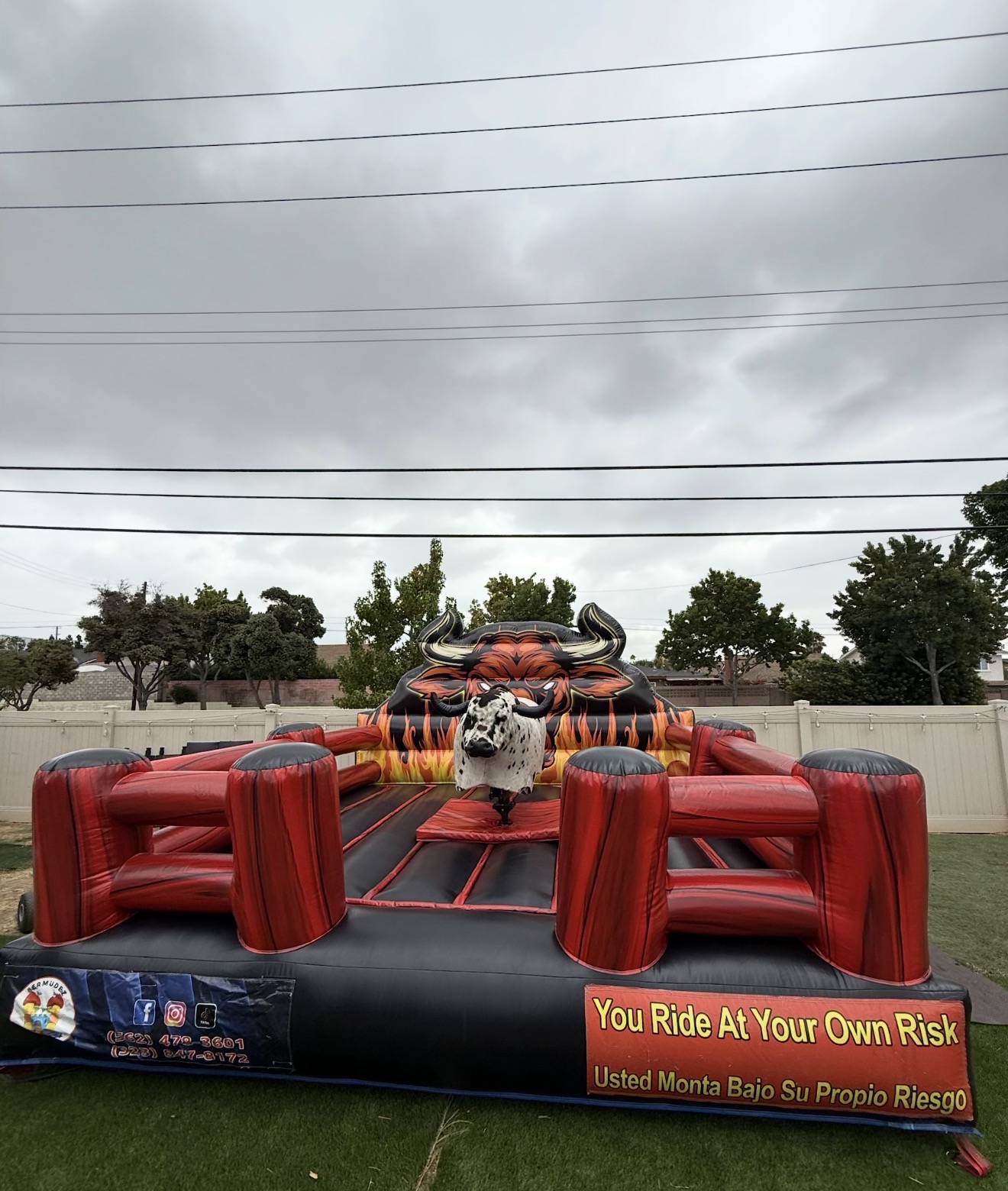 Red & Black Mechanical Bull