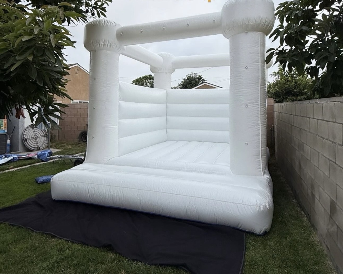 White Luxury Bounce House