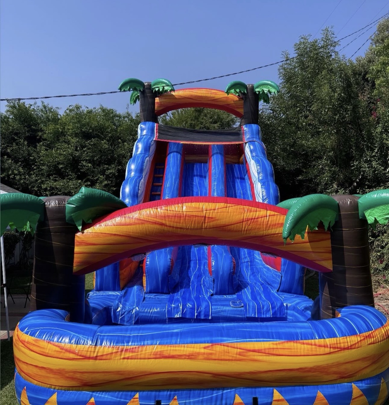 Double Blue Waterslide